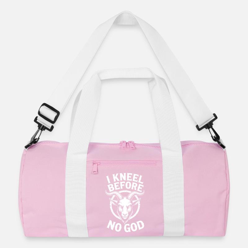 No God Goat Emblem Recycled Duffel Bag