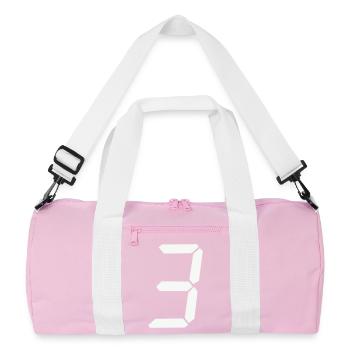 digitale_zahl_3 - Recycled Duffel Bag - pink/white - Front