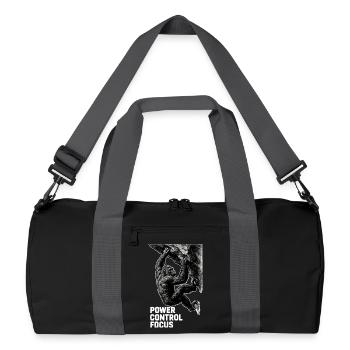 Gorilla Bouldering: Power Control Focus Design - Recycled Duffel Bag - black/graphite grey - Front