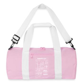 Plan directeur de la ligne de cite de Toronto - Sac de sport recyclé - rose/blanc - Devant