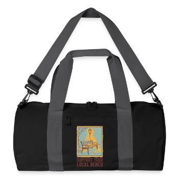 Support Bench - Recycled Duffel Bag - black/graphite grey - Front