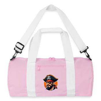 Bitcoin Pirate - Sac de sport recyclé - rose/blanc - Devant