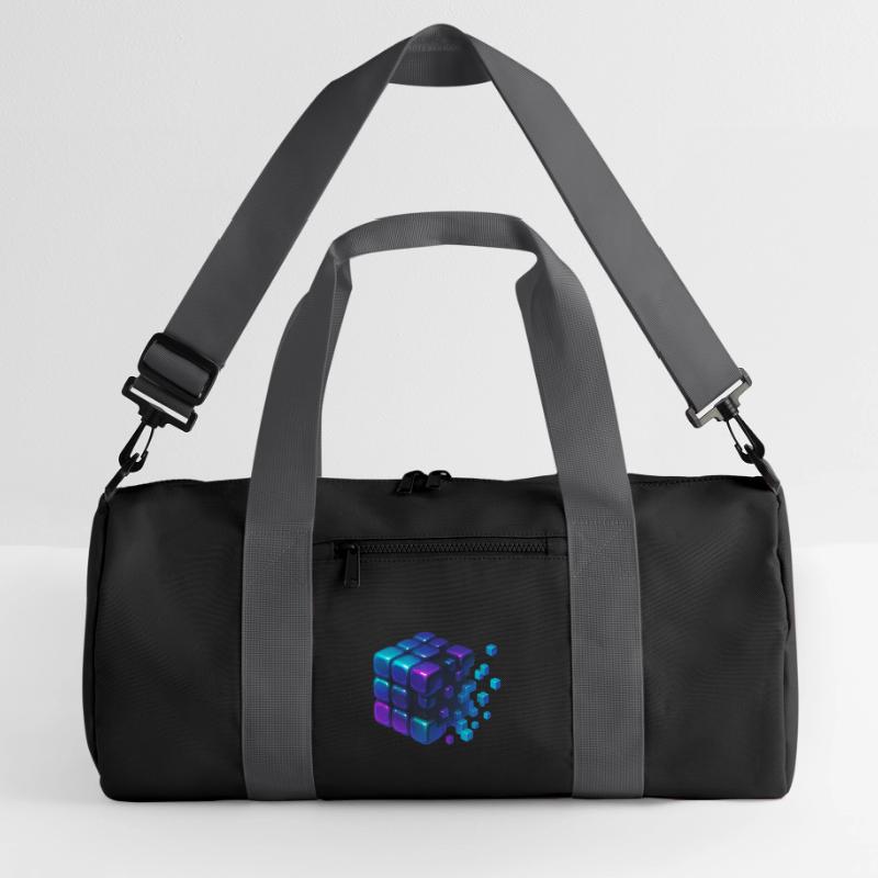 Digital Cube Explosion Recycelte Duffel Bag