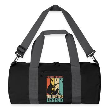 Chasseurs Chasse - Sac de sport recyclé - noir/gris graphite - Devant
