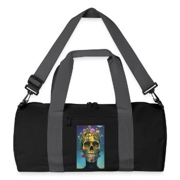 Beau crâne fantastique - Sac de sport recyclé - noir/gris graphite - Devant
