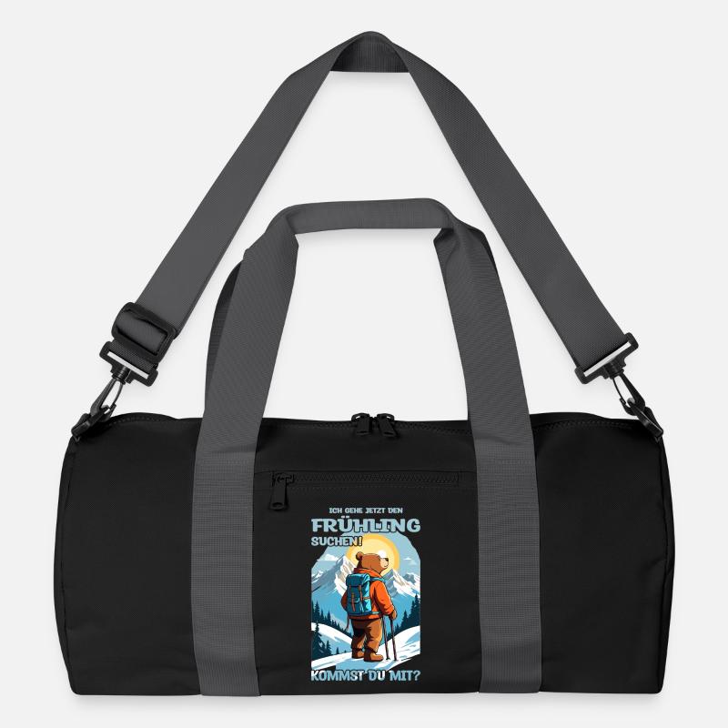 Bär sucht den Frühling Recycelte Duffel Bag