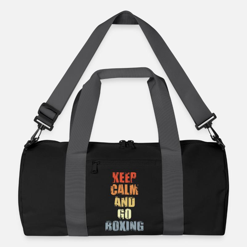 Keep Calm And Go Boxing Recycelte Duffel Bag