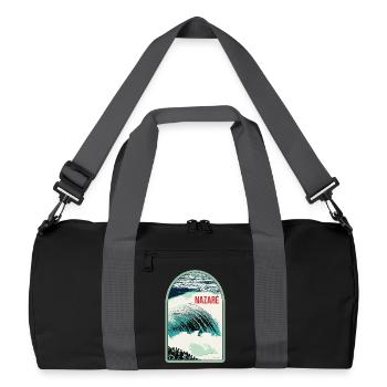 Vagues de Nazaré, Paradis du Surf - Sac de sport recyclé - noir/gris graphite - Devant