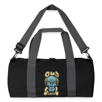Vieille école - Sac de sport recyclé - noir/gris graphite - Devant