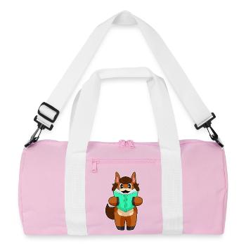 Livre sur les chevaux - Sac de sport recyclé - rose/blanc - Devant