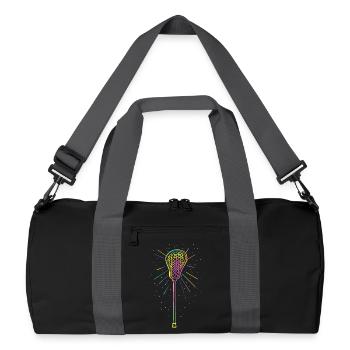 Bâtons de crosse - Sac de sport recyclé - noir/gris graphite - Devant