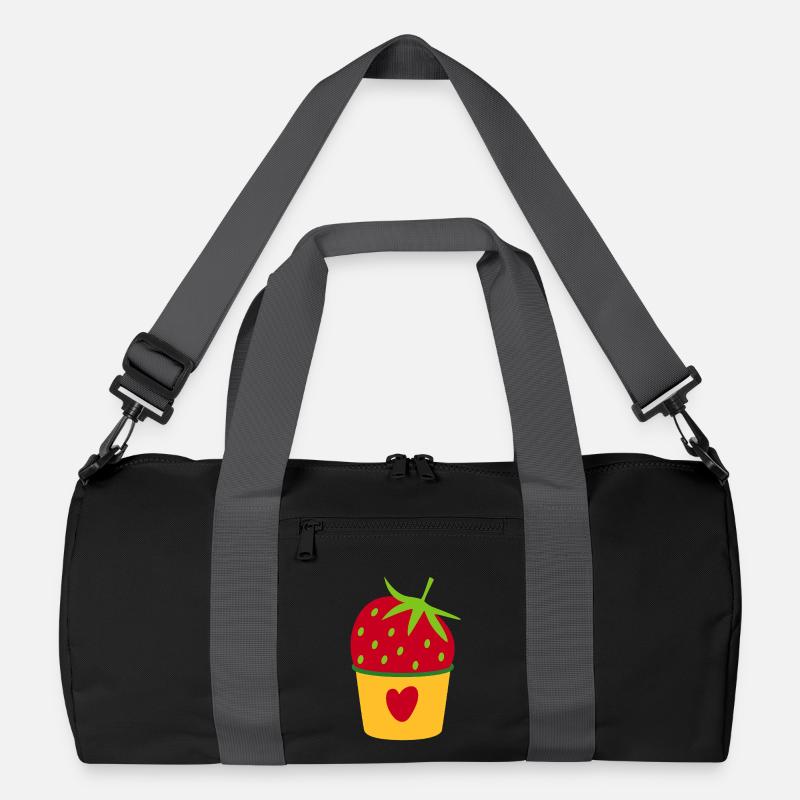 Icecream Eis Erdbeere Erdbeereis Cupcake süß Recycelte Duffel Bag