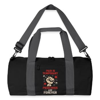 Piercing Addict Body Mod Enthusiast - Sac de sport recyclé - noir/gris graphite - Devant