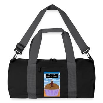 Welcome to the Dessert - Recycled Duffel Bag - black/graphite grey - Front
