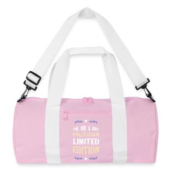 Der Einzige Politiker Limited Edition - Recycelte Duffel Bag - Rosa/Weiß - Vorne