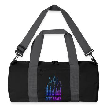 City Beats – Urban Sound - Sac de sport recyclé - noir/gris graphite - Devant