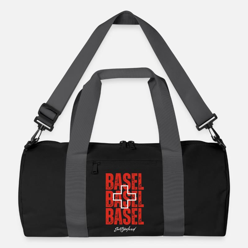 Basel Schweiz, ein Souvenir von Basel Recycelte Duffel Bag