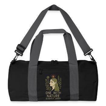Femme Sauvage Nature Spirituelle Féminine - Sac de sport recyclé - noir/gris graphite - Devant