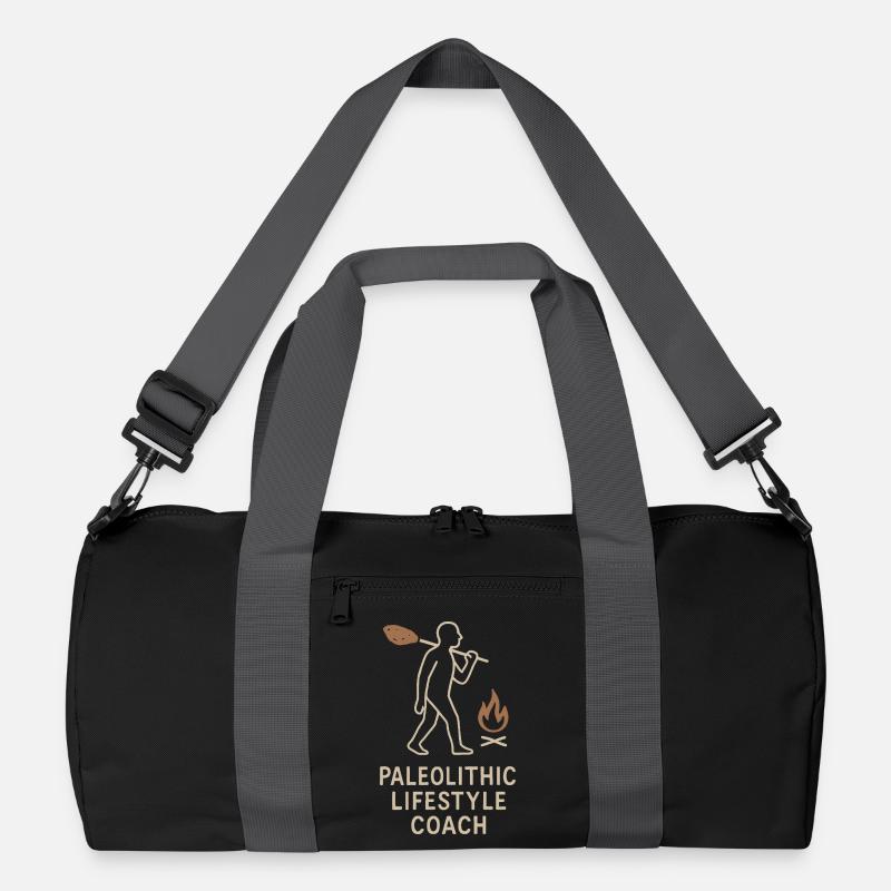Prehistoric stone tools of Homo Recycled Duffel Bag