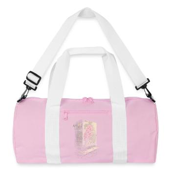 Cherry Blossom Sakura Cherry Blossom - Recycled Duffel Bag - pink/white - Front