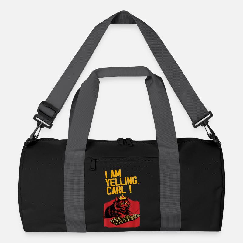 I scream, Carl! – Funny cat design Recycled Duffel Bag