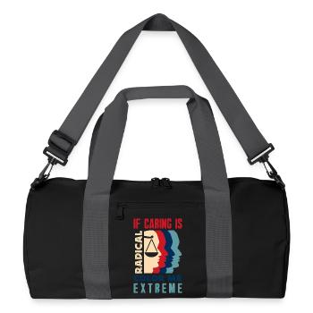 radicalized by fundamental - Recycled Duffel Bag - black/graphite grey - Front