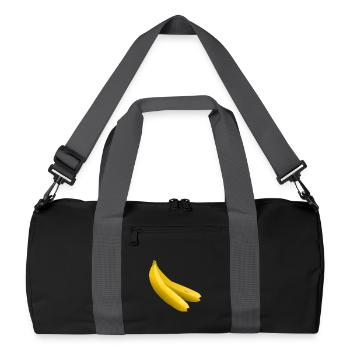 Bananes jumelles Vecteur Jaune - Sac de sport recyclé - noir/gris graphite - Devant