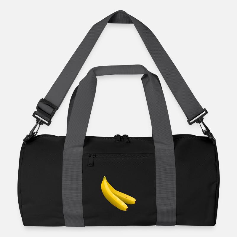 Zwillingsbananen Vektor Gelb Recycelte Duffel Bag