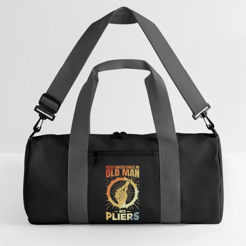 Old electronics technician Recycled Duffel Bag