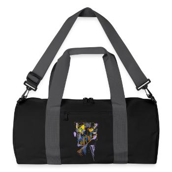 Architecture Abstrait - Sac de sport recyclé - noir/gris graphite - Devant