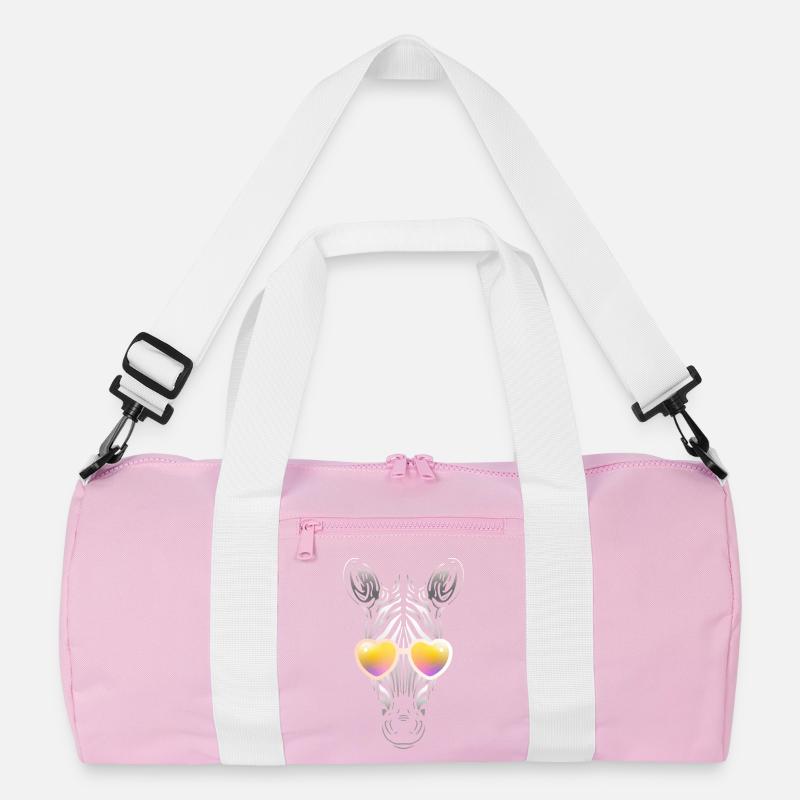 Zebra mit Sonnenbrille Recycelte Duffel Bag