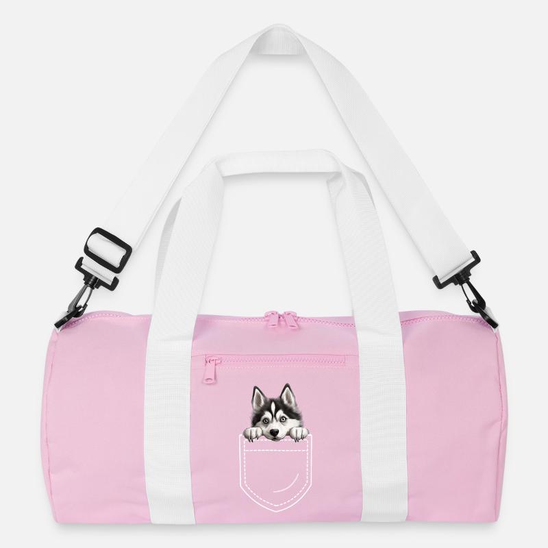 Dog Husky Recycled Duffel Bag