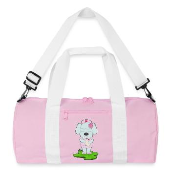 Infirmière canine - Sac de sport recyclé - rose/blanc - Devant