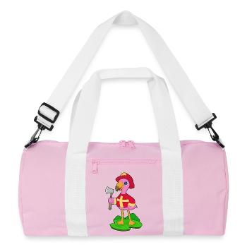 Pompier Flamingo Axe Brigade des pompiers - Sac de sport recyclé - rose/blanc - Devant