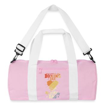Boxer Dad - Recycled Duffel Bag - pink/white - Front