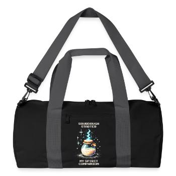 Le levain : mon âme sœur | Cuisson du pain - Sac de sport recyclé - noir/gris graphite - Devant