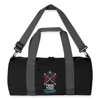 Baton Twirler Majorette Captain Squad Club - Recycled Duffel Bag - black/graphite grey - Front