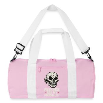 Piercing Addict Body Mod Enthusiast - Sac de sport recyclé - rose/blanc - Devant