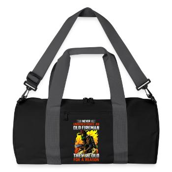 Feuerwehr - Recycelte Duffel Bag - Schwarz/Graphitgrau - Vorne