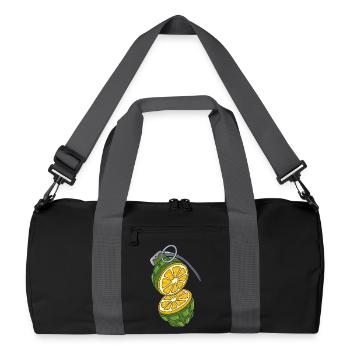 Camouflage of an Orange - Recycled Duffel Bag - black/graphite grey - Front