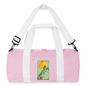Gottesanbeterinnen Gottesanbeterin - Recycelte Duffel Bag - Rosa/Weiß - Vorne