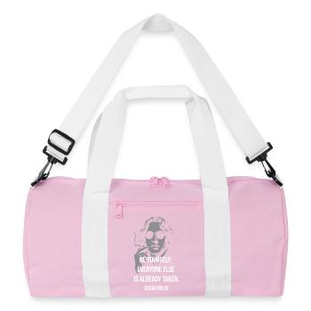 Be Yourself Oscar Wilde Tee - Recycled Duffel Bag - pink/white - Front