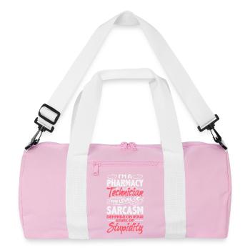 Apotheker Pharmazeutisch-technischer - Recycelte Duffel Bag - Rosa/Weiß - Vorne