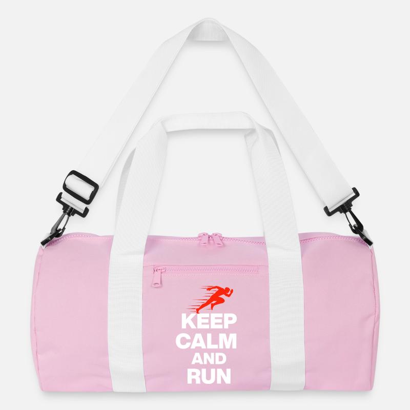 KEEP CALM AND RUN! Recycelte Duffel Bag