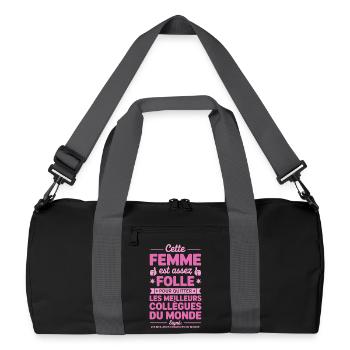 Departure Co-worker New Job Retirement - Recycled Duffel Bag - black/graphite grey - Front