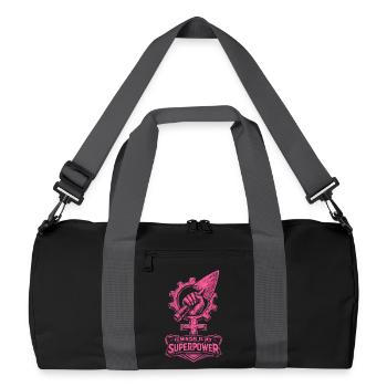 Feminism Feminist Feminist - Recycled Duffel Bag - black/graphite grey - Front