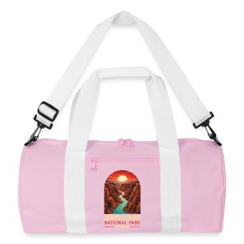 Parc national du Grand Canyon, État de l’Arizona - Sac de sport recyclé - rose/blanc - Devant