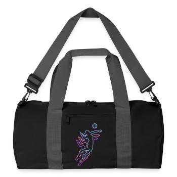 Volley-ball féminin Joueuse de volley-ball : Volley-ball de plage - Sac de sport recyclé - noir/gris graphite - Devant
