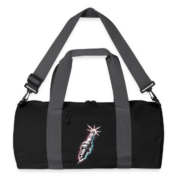 Conception d’outils mécaniques de moteur de bougie d’allumage - Sac de sport recyclé - noir/gris graphite - Devant