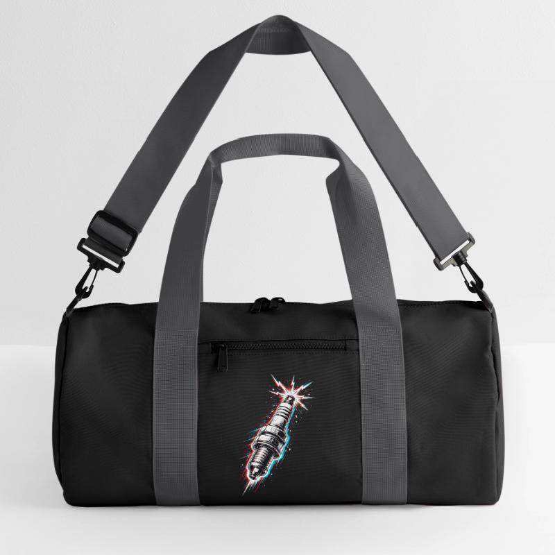 Spark Plug Engine Mechanic Tool Design Recycled Duffel Bag